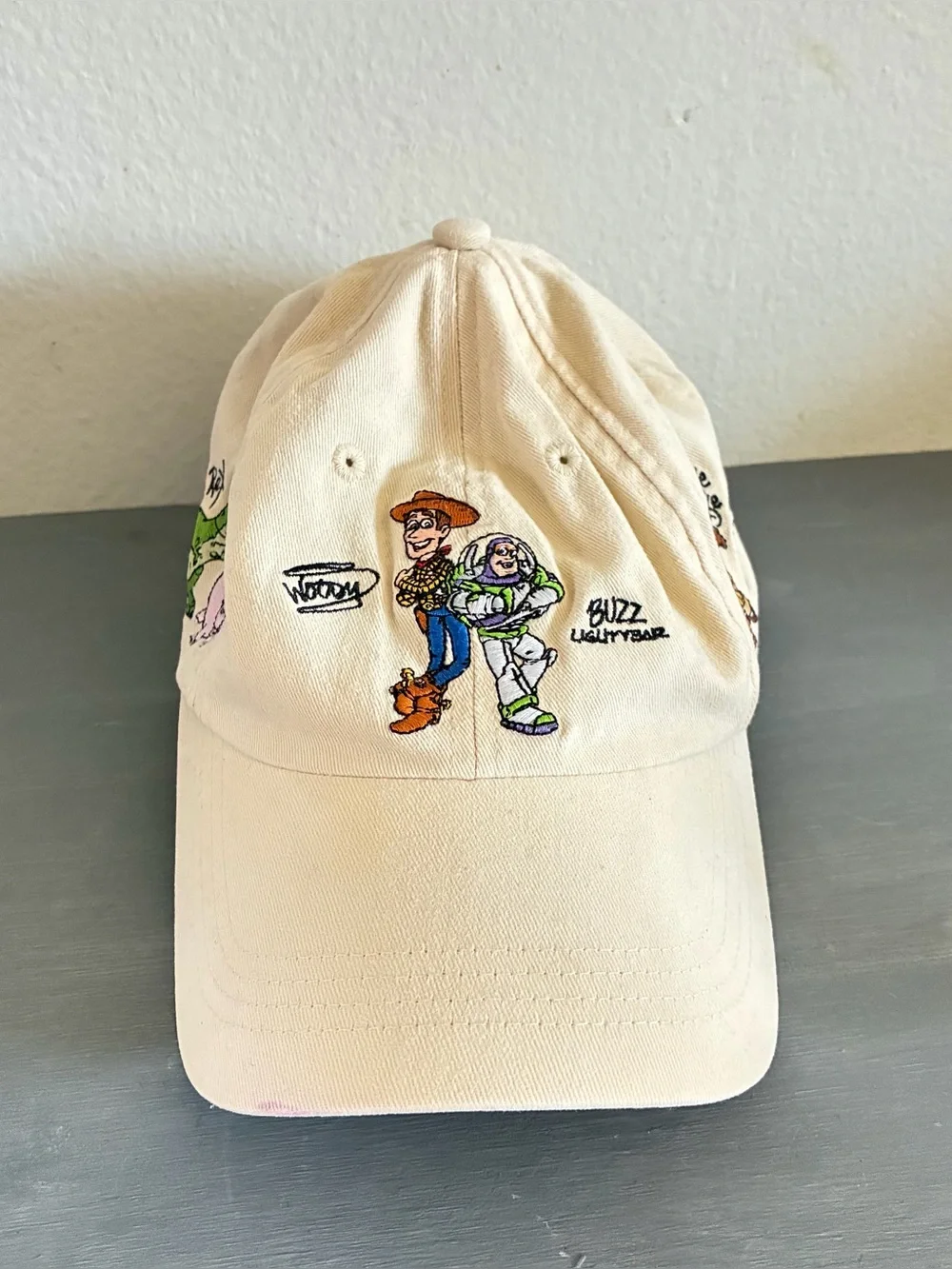 Vintage 90s Disneyland Resort Toy Story Baseball Hat Cap Woody Buzz Lightyear